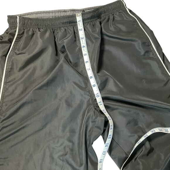 Vintage Reebok Windbreaker Sweat Suit Size Large 90's Black and Gray Polyester - Picture 14 of 15